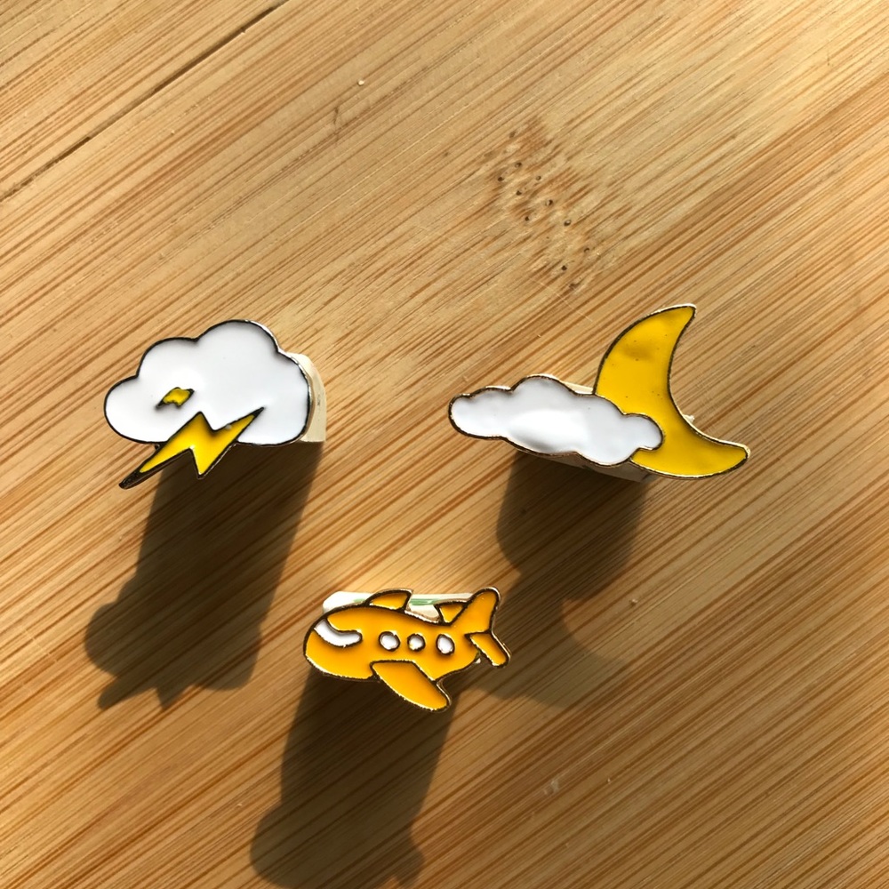 Set of 3 Enamel Pins